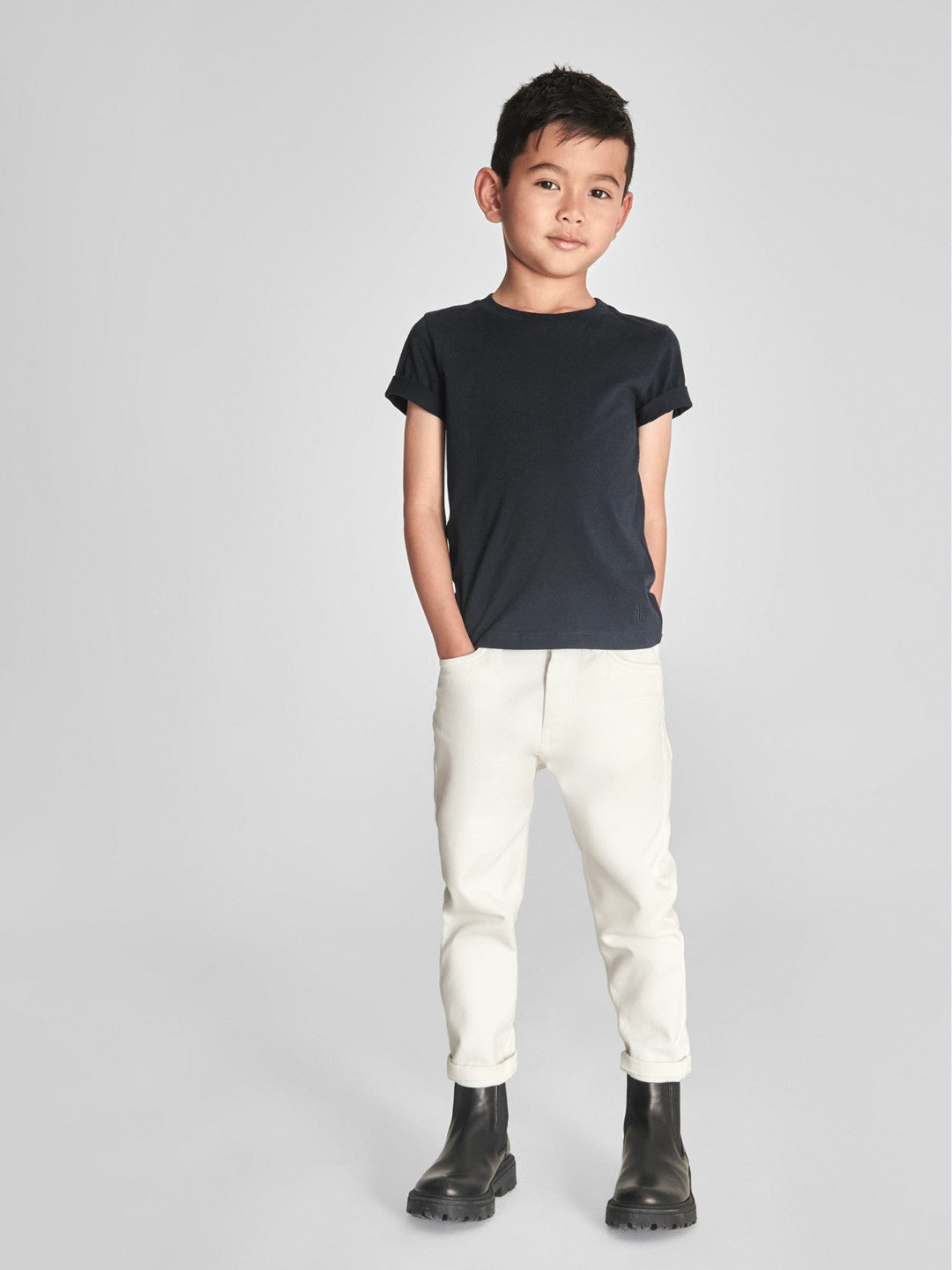 4-9 yrs Crew Neck T-Shirt in Navy | Reiss Children & Baby Exclusive