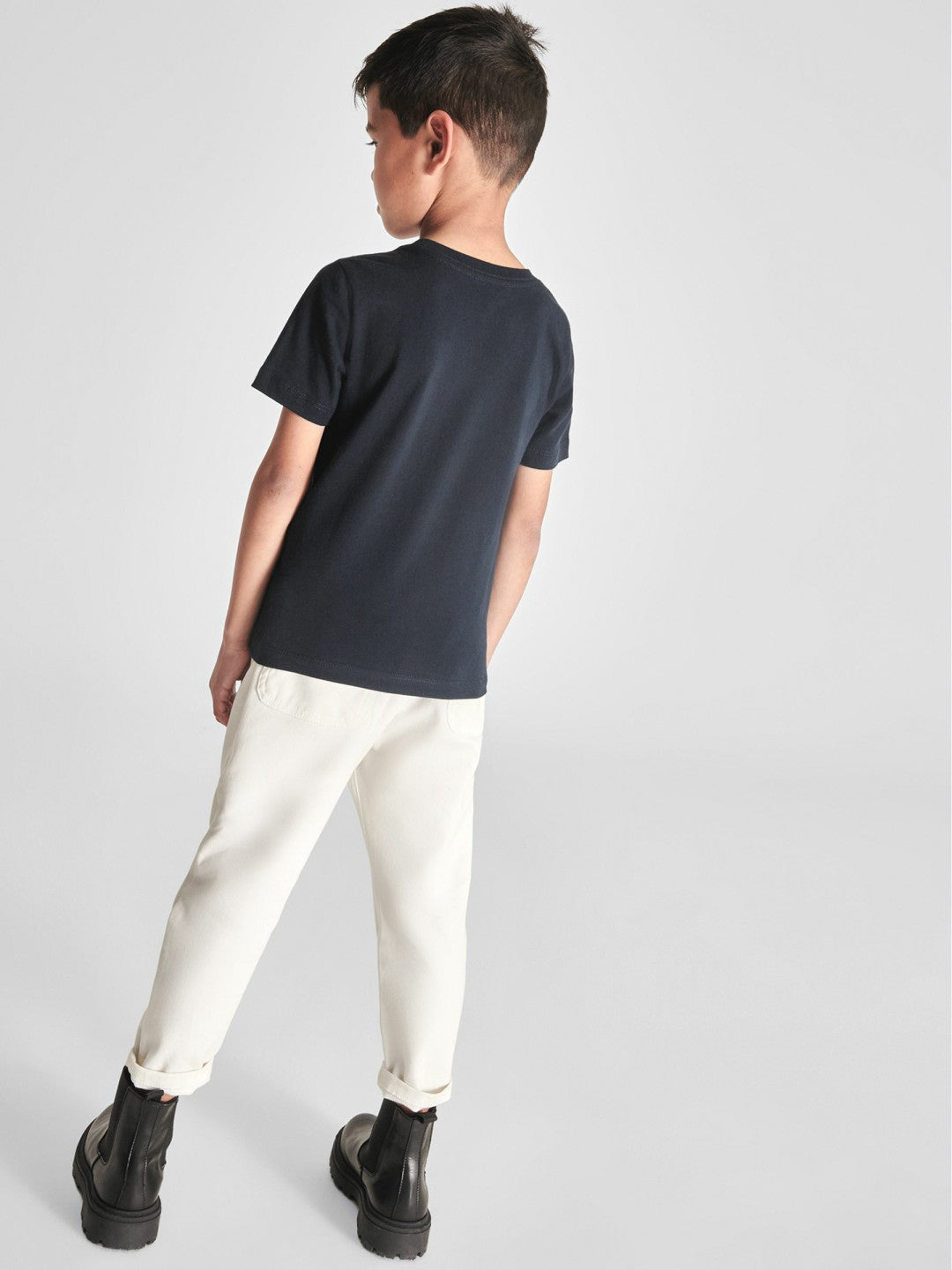 4-9 yrs Crew Neck T-Shirt in Navy | Reiss Children & Baby Exclusive
