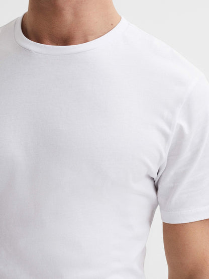 Three Pack Of Crew Neck T-shirts in White | Reiss Men Trending