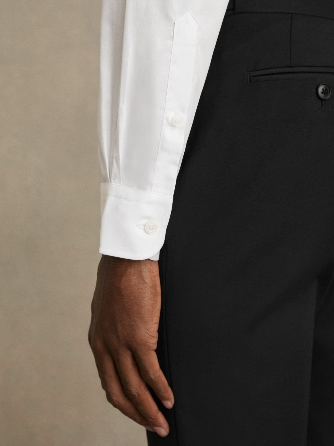 Regular Fit Cotton Sateen Striped Shirt in White | Reiss Men Trending