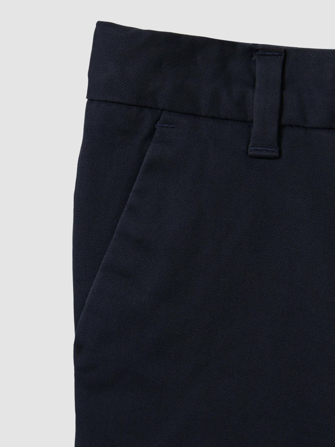 3-9 yrs Cotton Chino Shorts with Stretch in Navy | Reiss Children & Baby Signature