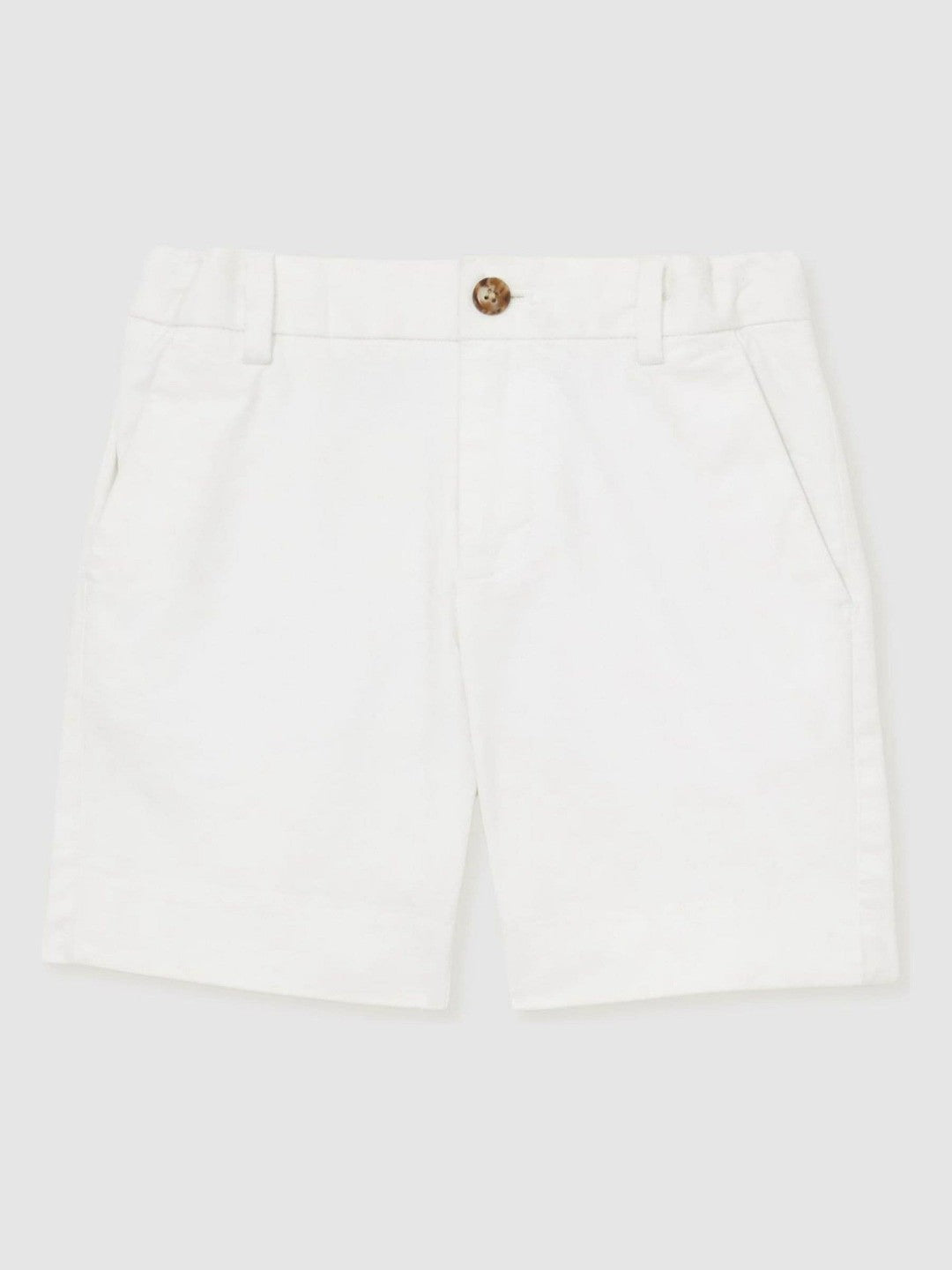3-9 yrs Cotton Chino Shorts with Stretch in White | Reiss Children & Baby Trending