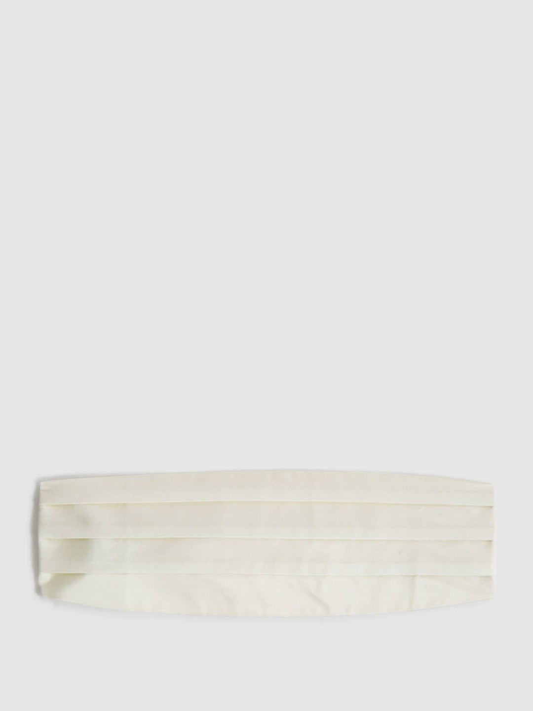 Silk Cummerbund in Ivory | Reiss Men Popular