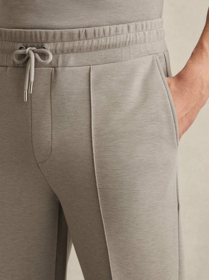 Drawstring Jersey Joggers in Taupe | Reiss Men Popular