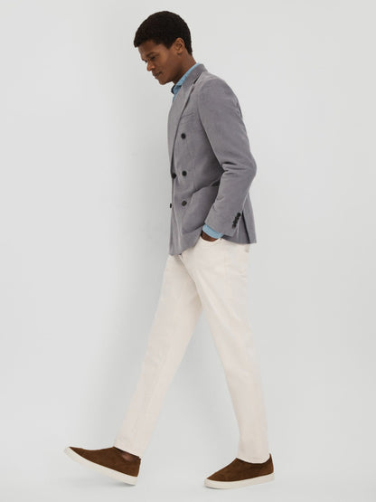 Harrys London Suede Slip On Trainers in Dark Bark Brown | Reiss Men Featured