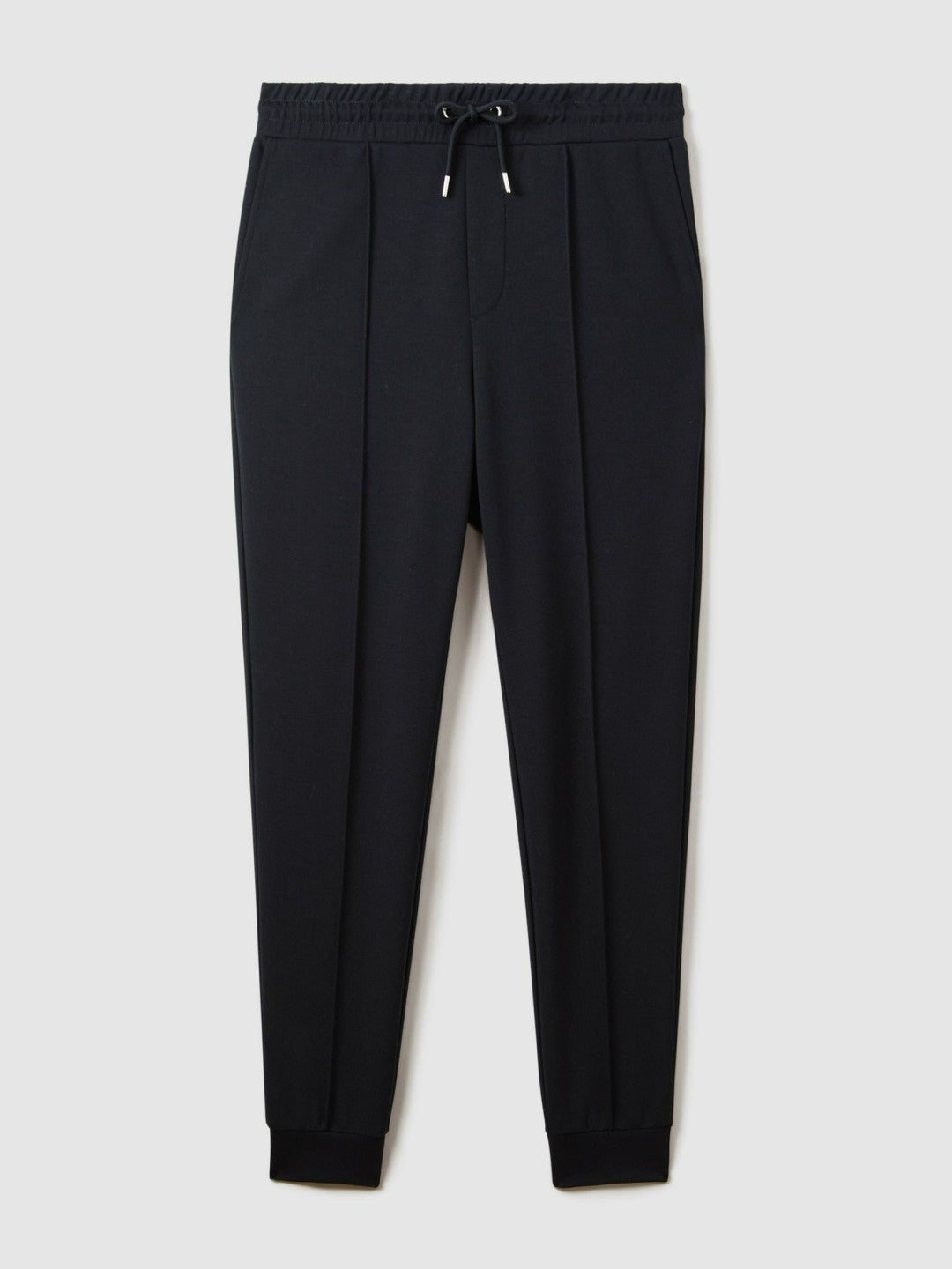 Drawstring Jersey Joggers in Navy Blue | Reiss Men Premium
