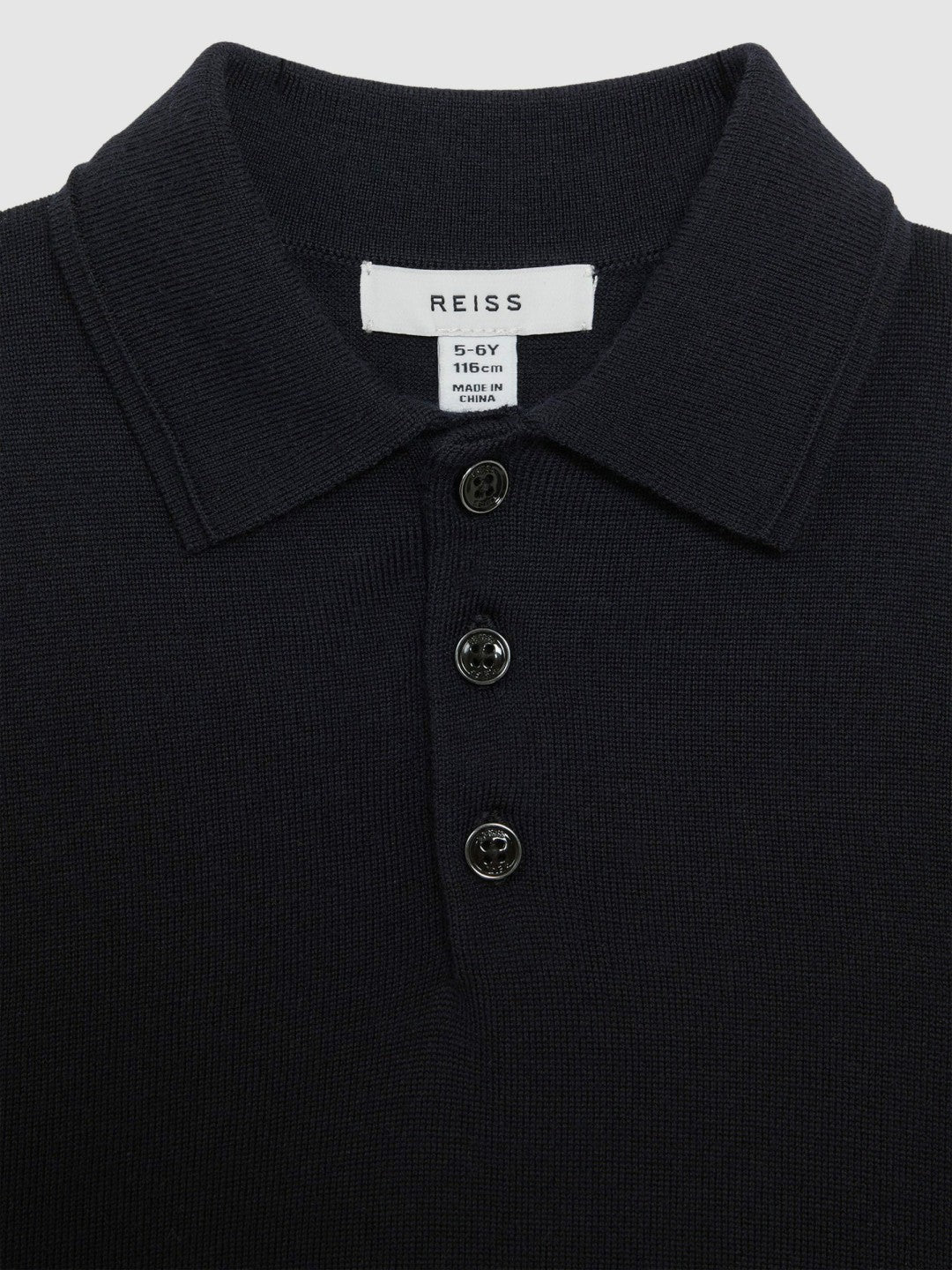 9-14 yrs Merino Wool Polo Shirt in Navy | Reiss Children & Baby Trending
