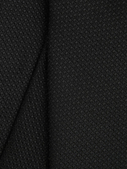Textured Silk Blend Tie in Black | Reiss Men Recommended