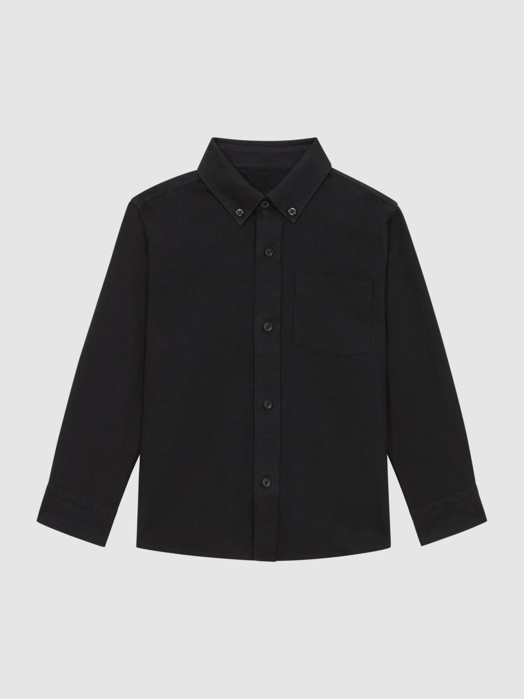 3-9 yrs Button Down Oxford Shirt in Black | Reiss Children & Baby Premium