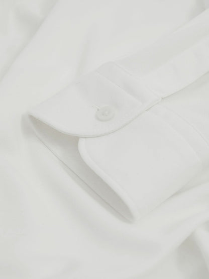 Modal Blend Cutaway Collar Shirt in White | Reiss Men Popular