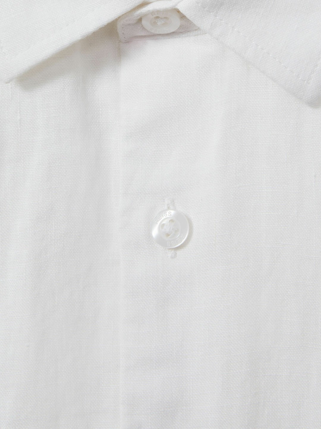 3-9 yrs Short Sleeve Linen Shirt in White | Reiss Children & Baby Signature