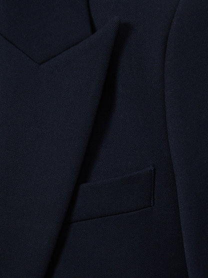 Tailored Single Breasted Suit Blazer in Navy | Reiss Women Featured