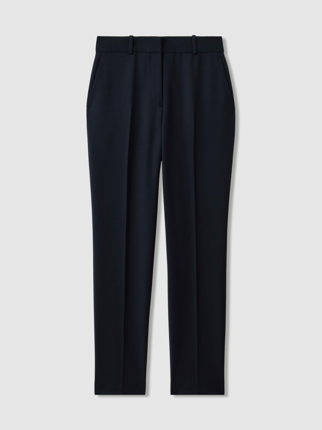 Slim Fit Suit Trousers in Navy | Reiss Women Exclusive