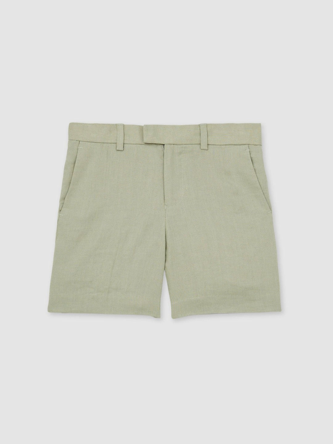13-14 yrs Slim Fit Linen Adjustable Trousers in Apple | Reiss Children & Baby Best Seller