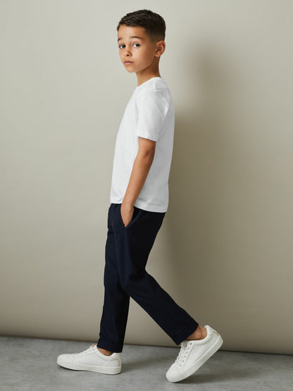 3-9 yrs Three Pack Of Crew Neck T-Shirts in White | Reiss Children & Baby Exclusive