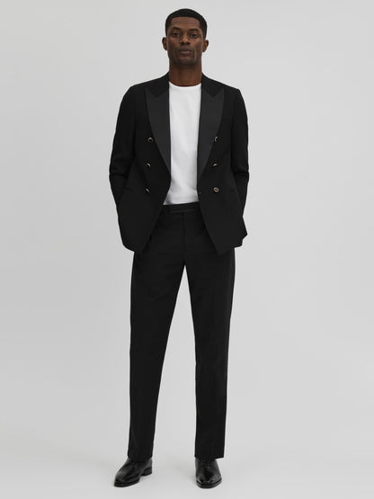 Leather Lace-Up Shoes in Black | Reiss Men Trending