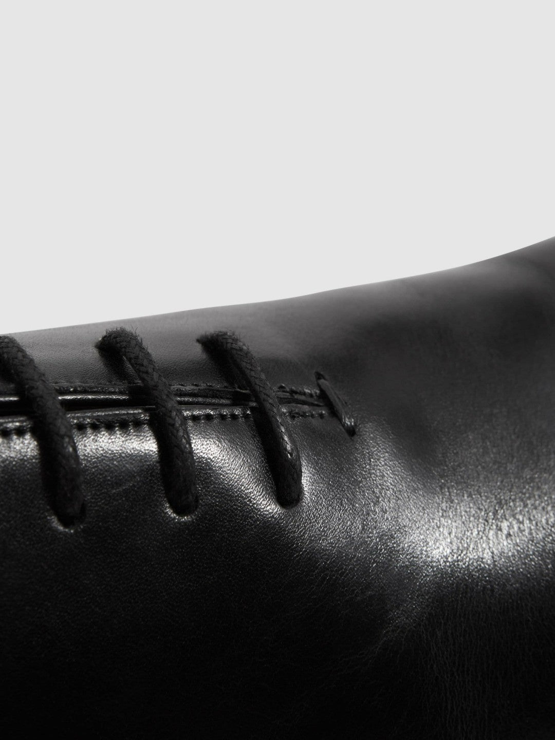 Leather Lace-Up Shoes in Black | Reiss Men Trending