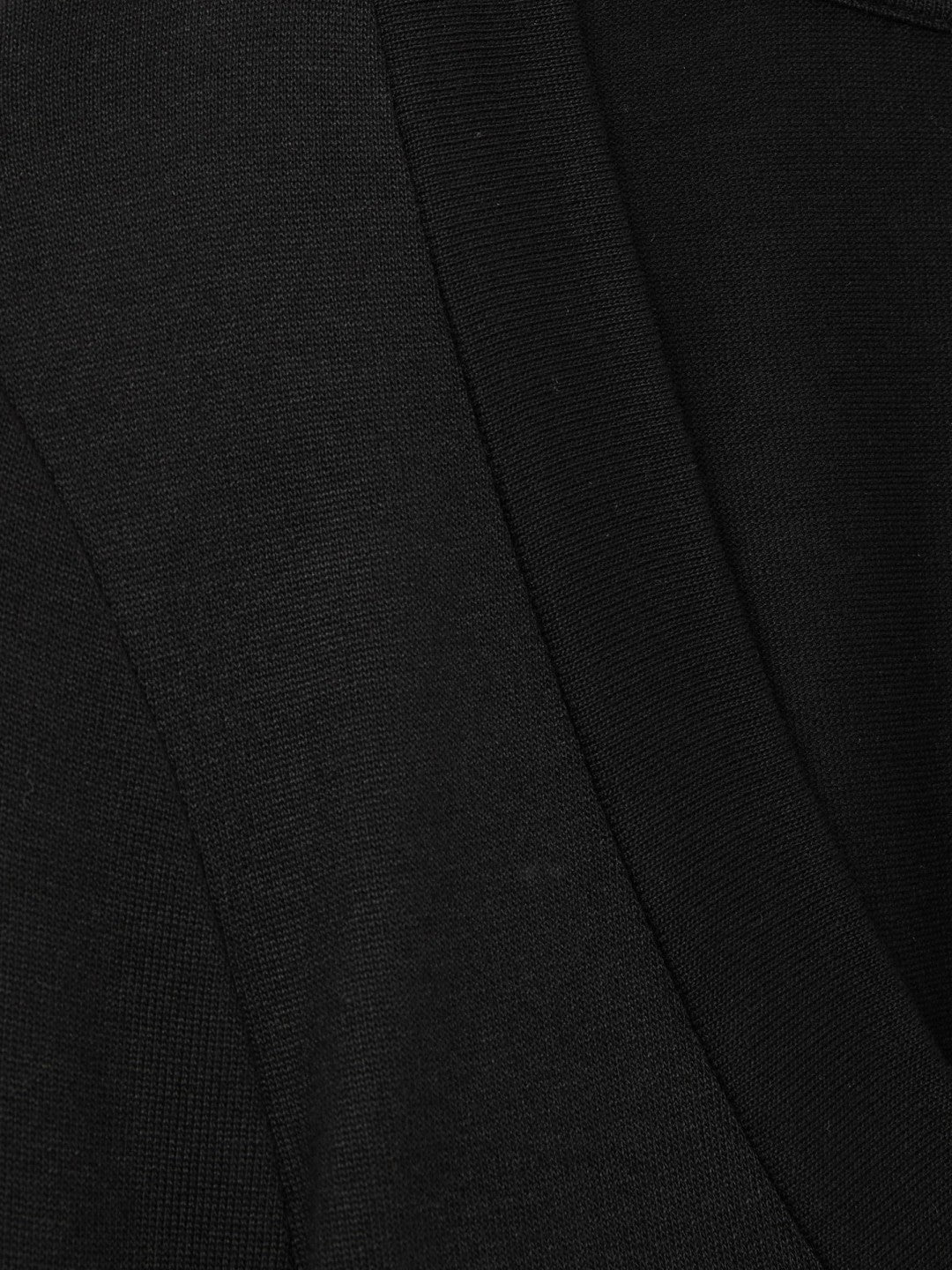 Jersey V-Neck Top in Black | Reiss Women Exclusive