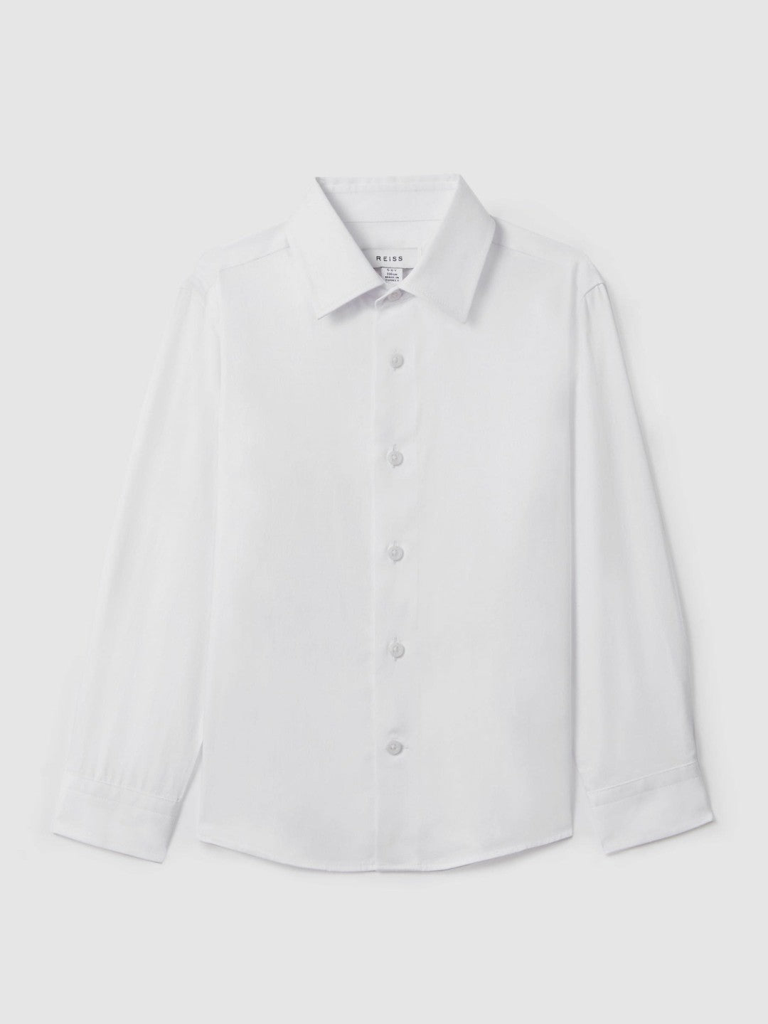 3-9 yrs Slim Fit Cotton Shirt in White | Reiss Children & Baby Trending