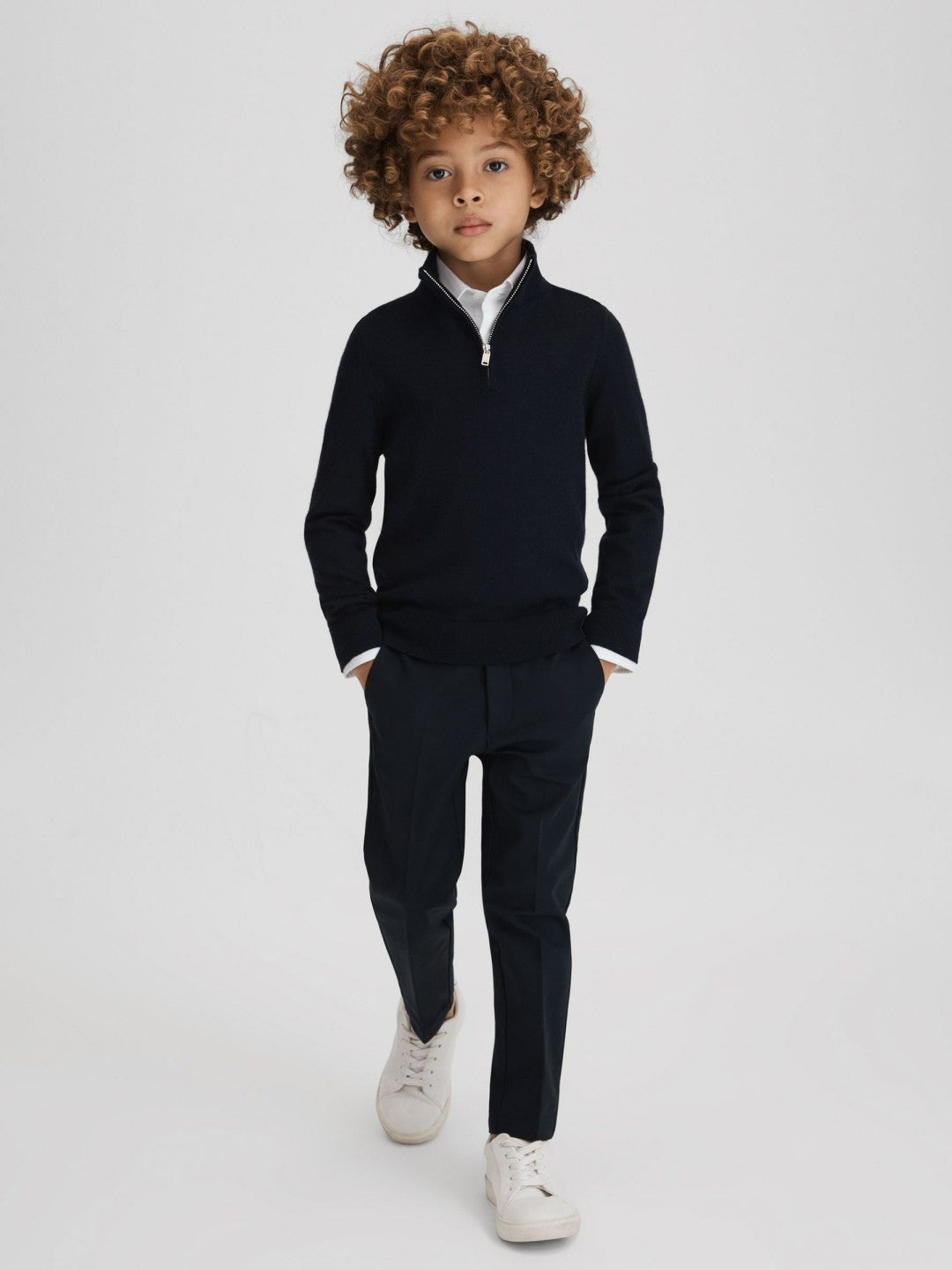 3-9 yrs Slim Fit Cotton Shirt in White | Reiss Children & Baby Trending
