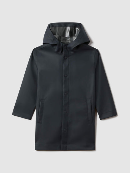 9-13 yrs Water Repellent Hooded Coat in Navy | Reiss Children & Baby New