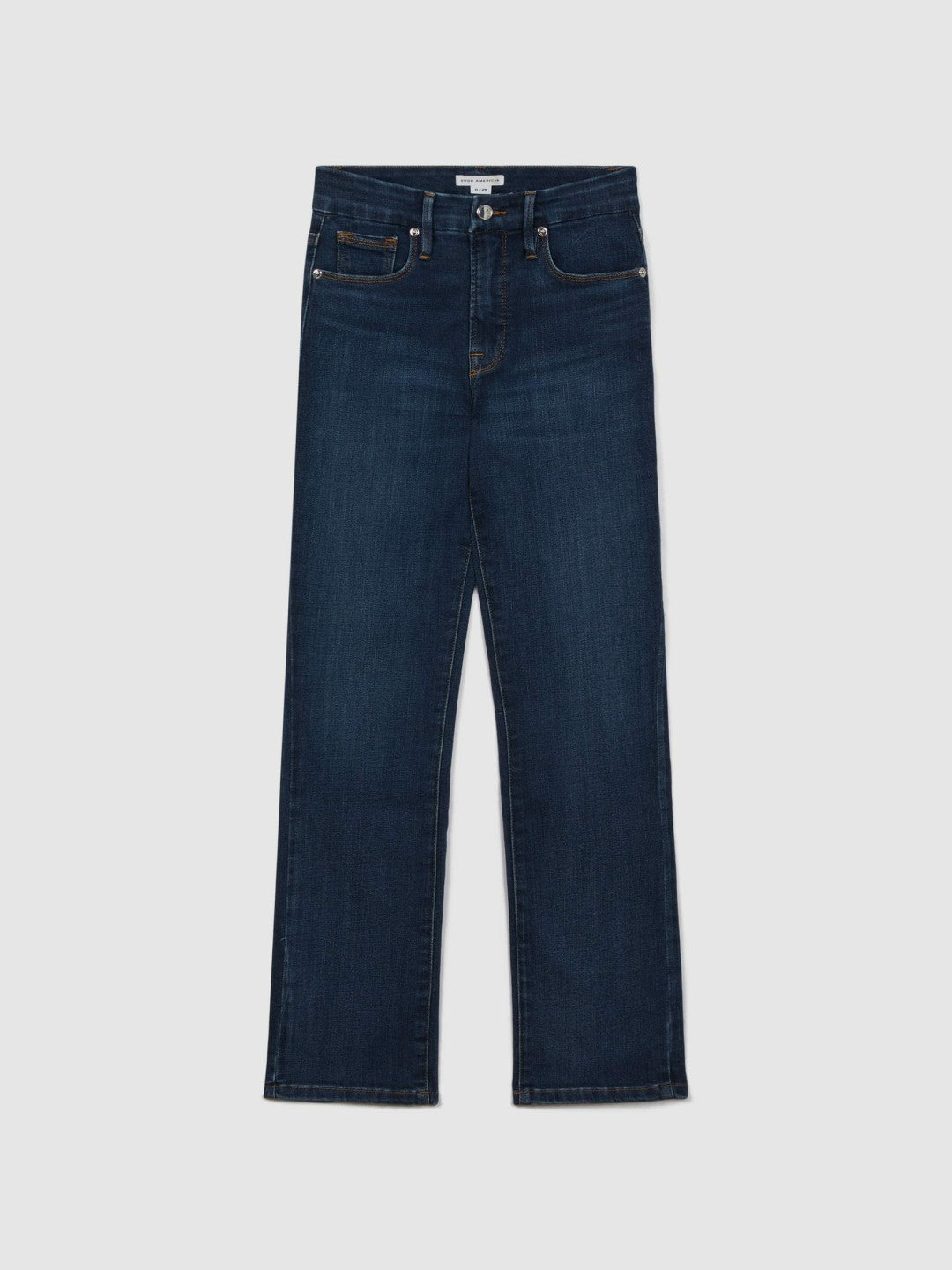 Good American Slim Fit Cropped Jeans in Blue | Reiss Women New