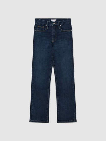 Good American Slim Fit Cropped Jeans in Blue | Reiss Women New