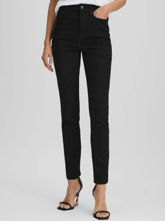 Good American Ultra High Skinny Jeans in Black | Reiss Women Signature