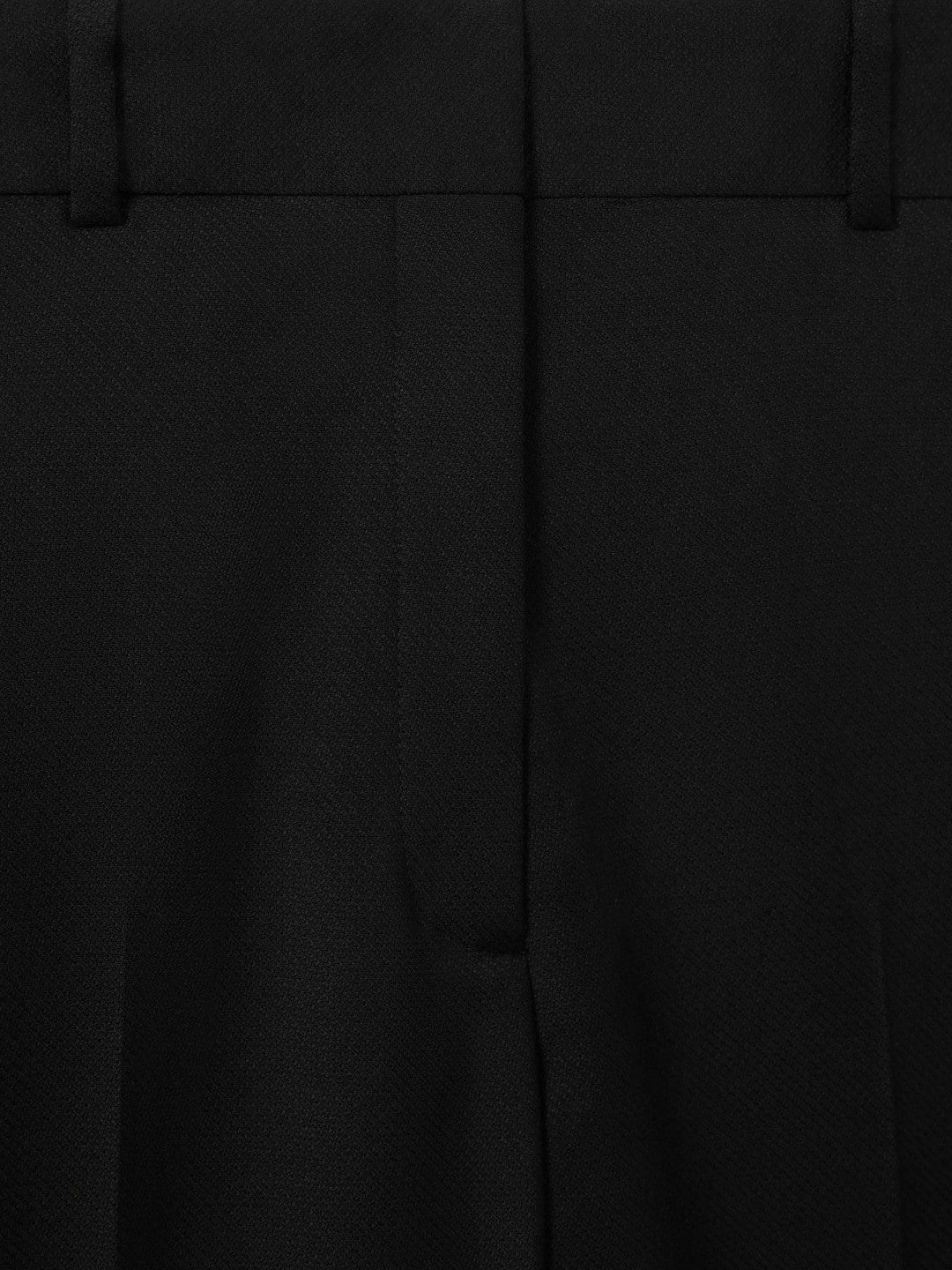 Wool Blend Tapered Suit Trousers in Black | Reiss Women Premium