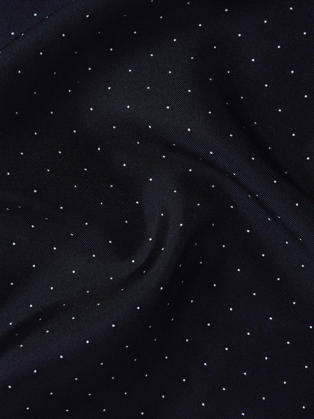 Polka Dot Silk Pocket Square in Navy | Reiss Men Premium