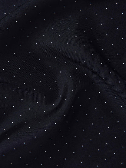 Polka Dot Silk Pocket Square in Navy | Reiss Men Premium