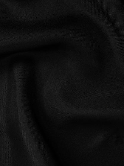 Plain Silk Pocket Square in Black | Reiss Men New