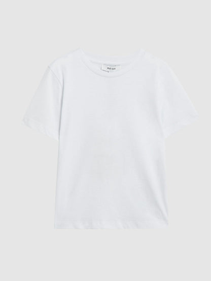 4-9 yrs Crew Neck T-Shirt in White | Reiss Children & Baby Trending