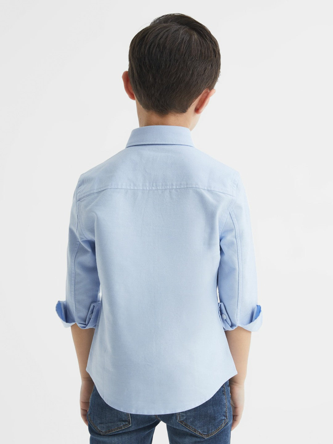4-9 yrs Button Down Oxford Shirt in Soft Blue | Reiss Children & Baby Premium