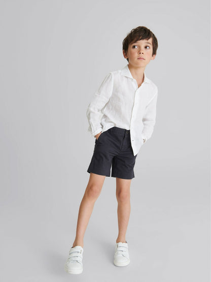 4-9 yrs Casual Chino Shorts in Navy | Reiss Children & Baby Featured