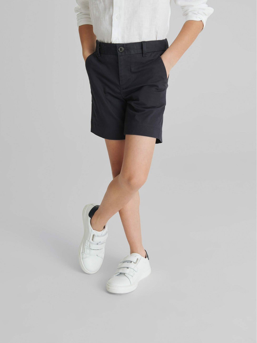 4-9 yrs Casual Chino Shorts in Navy | Reiss Children & Baby Featured