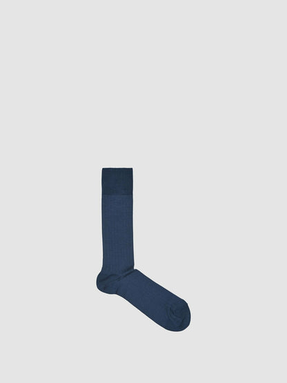 Ribbed Socks in Airforce Blue | Reiss Men Best Seller
