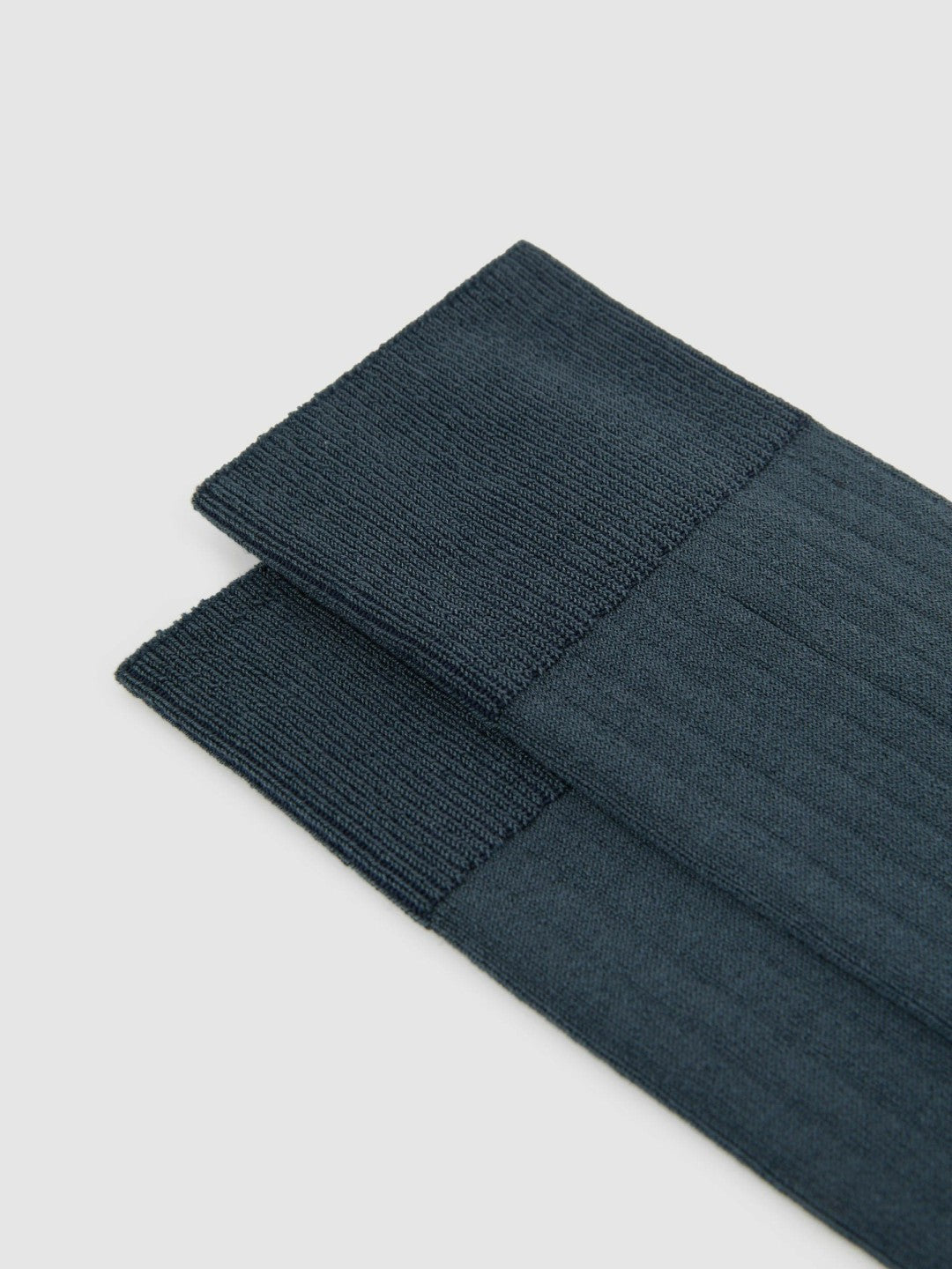Ribbed Socks in Airforce Blue | Reiss Men Best Seller