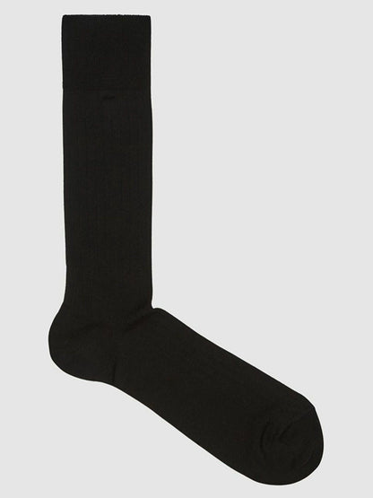 Ribbed Socks in Black | Reiss Men Exclusive