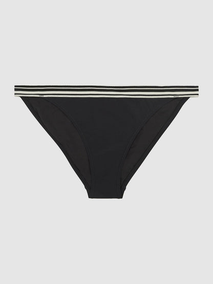 Fixed Side Bikini Briefs in Black | Reiss Women New