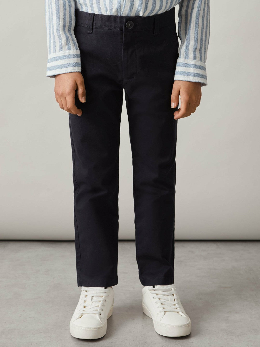 9-14 yrs Slim Fit Casual Chinos in Navy | Reiss Children & Baby Premium