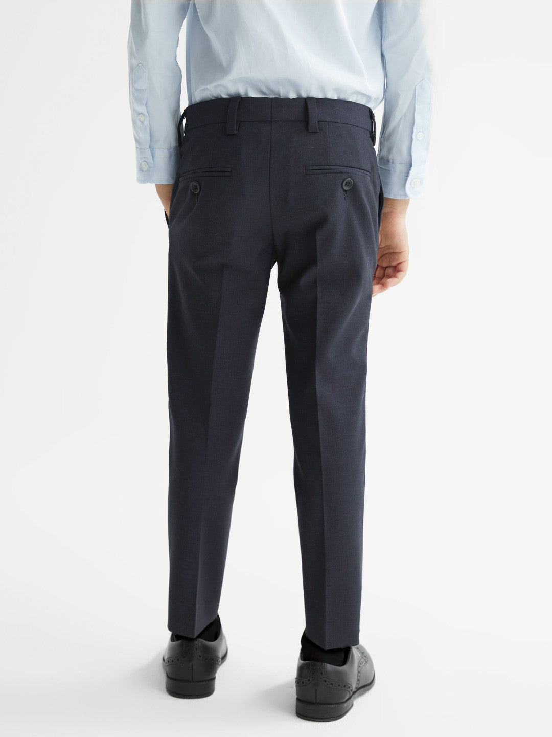 4-9 yrs Wool-Blend Suit Trousers in Navy | Reiss Children & Baby Trending
