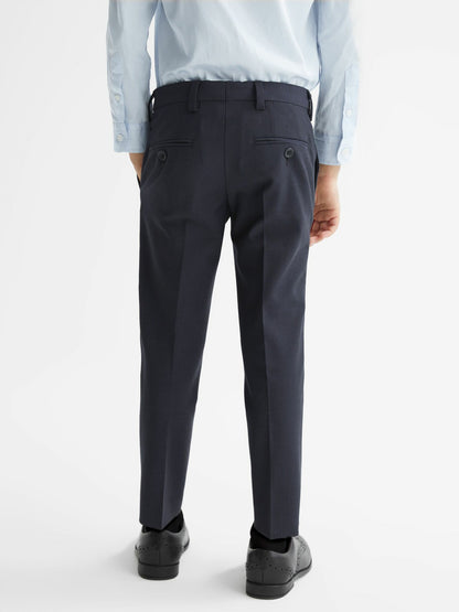 4-9 yrs Wool-Blend Suit Trousers in Navy | Reiss Children & Baby Trending