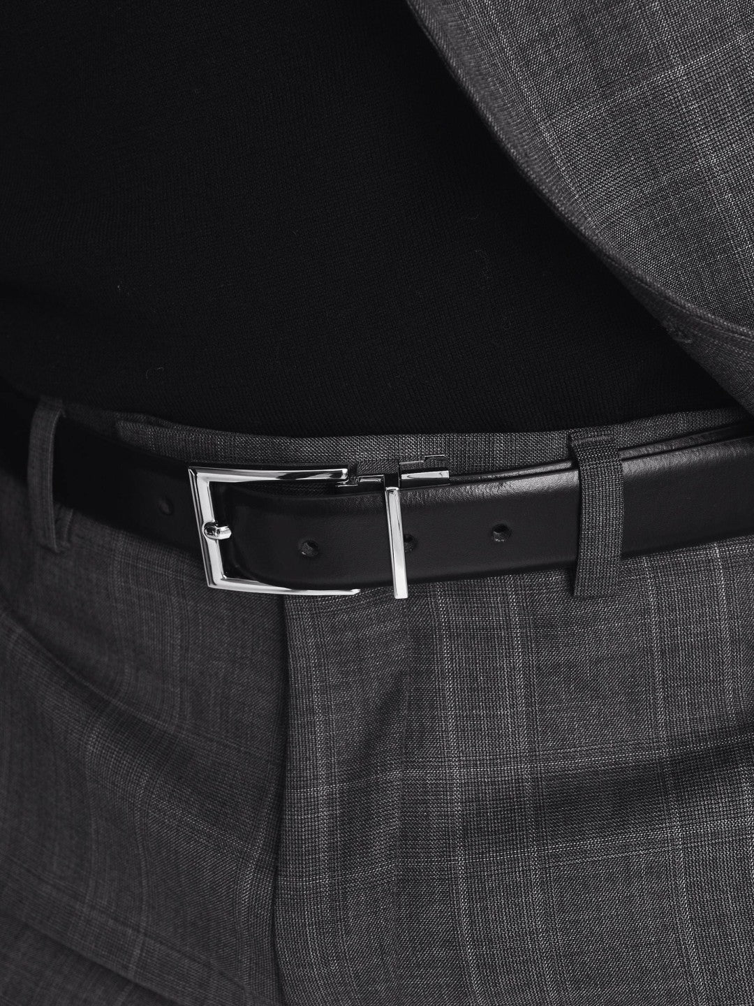Reversible Leather Belt in Black/Brown | Reiss Men New