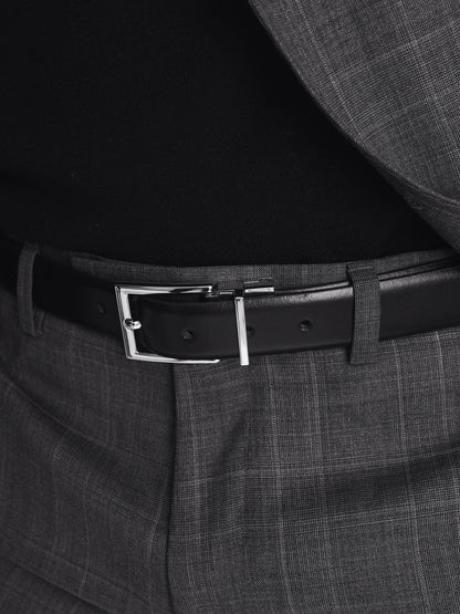 Reversible Leather Belt in Black/Brown | Reiss Men New