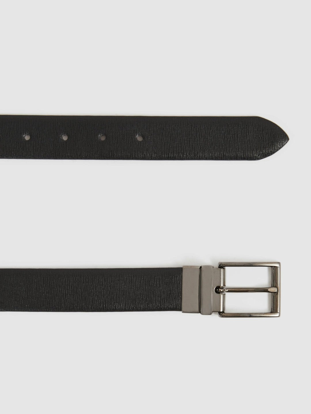 Reversible Leather Belt in Black/Brown | Reiss Men New
