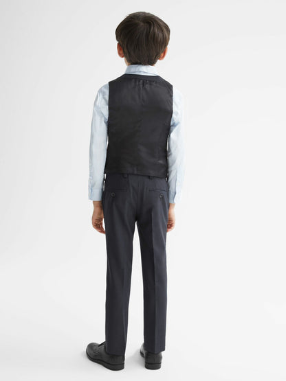 4-9 yrs Modern Fit Waistcoat in Navy | Reiss Children & Baby Recommended