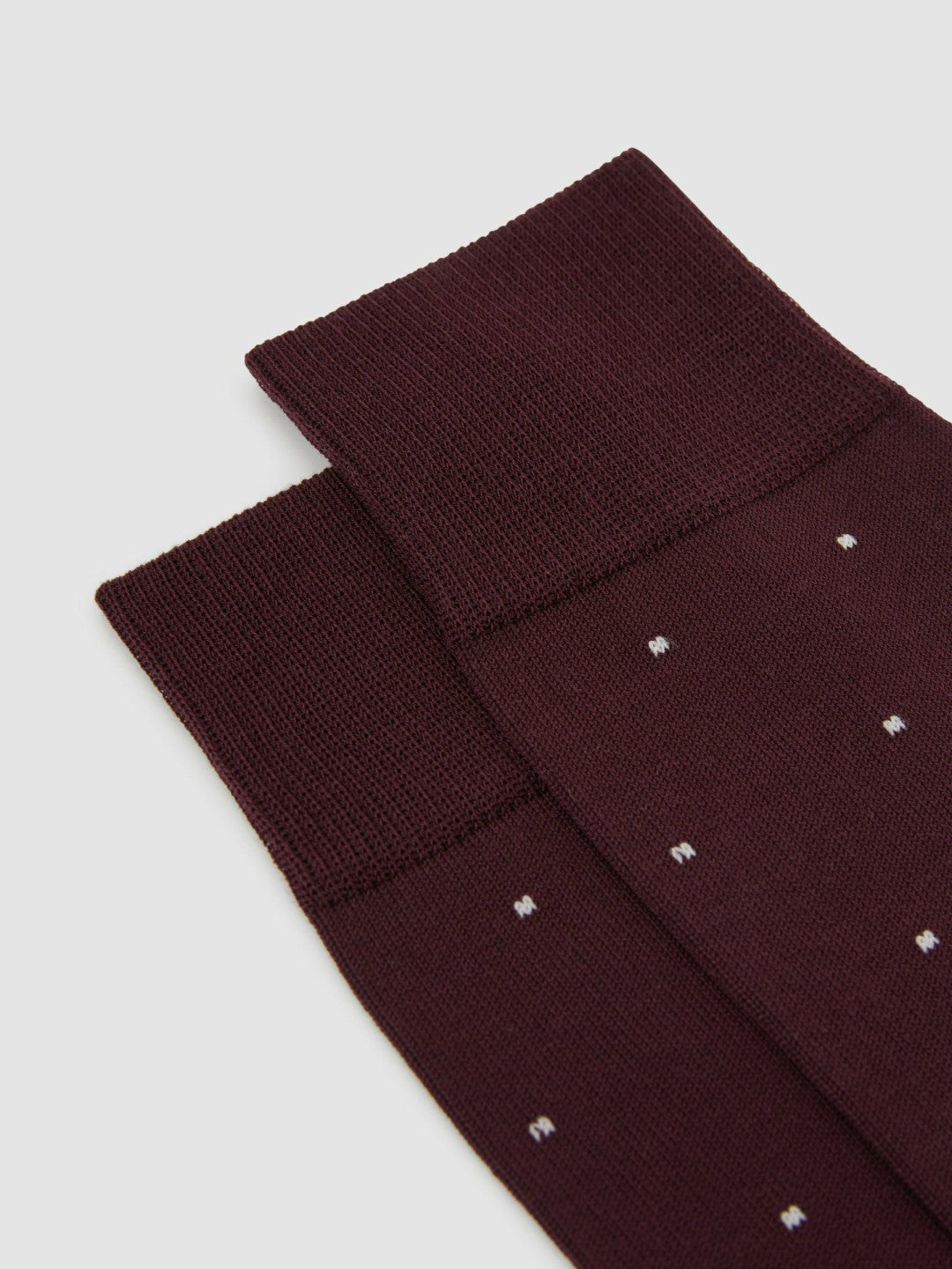 Polka Dot Socks in Bordeaux | Reiss Men Popular