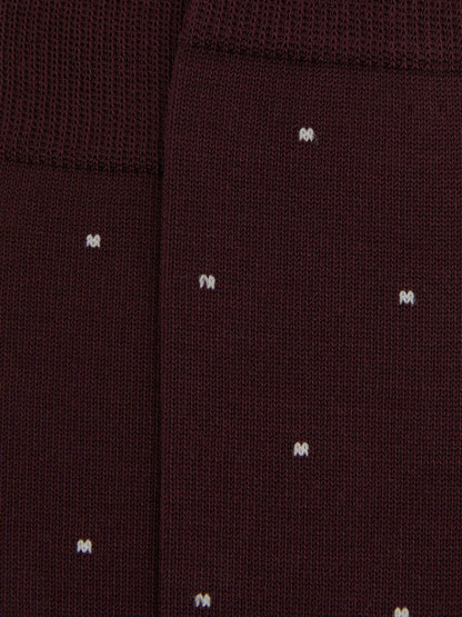 Polka Dot Socks in Bordeaux | Reiss Men Popular