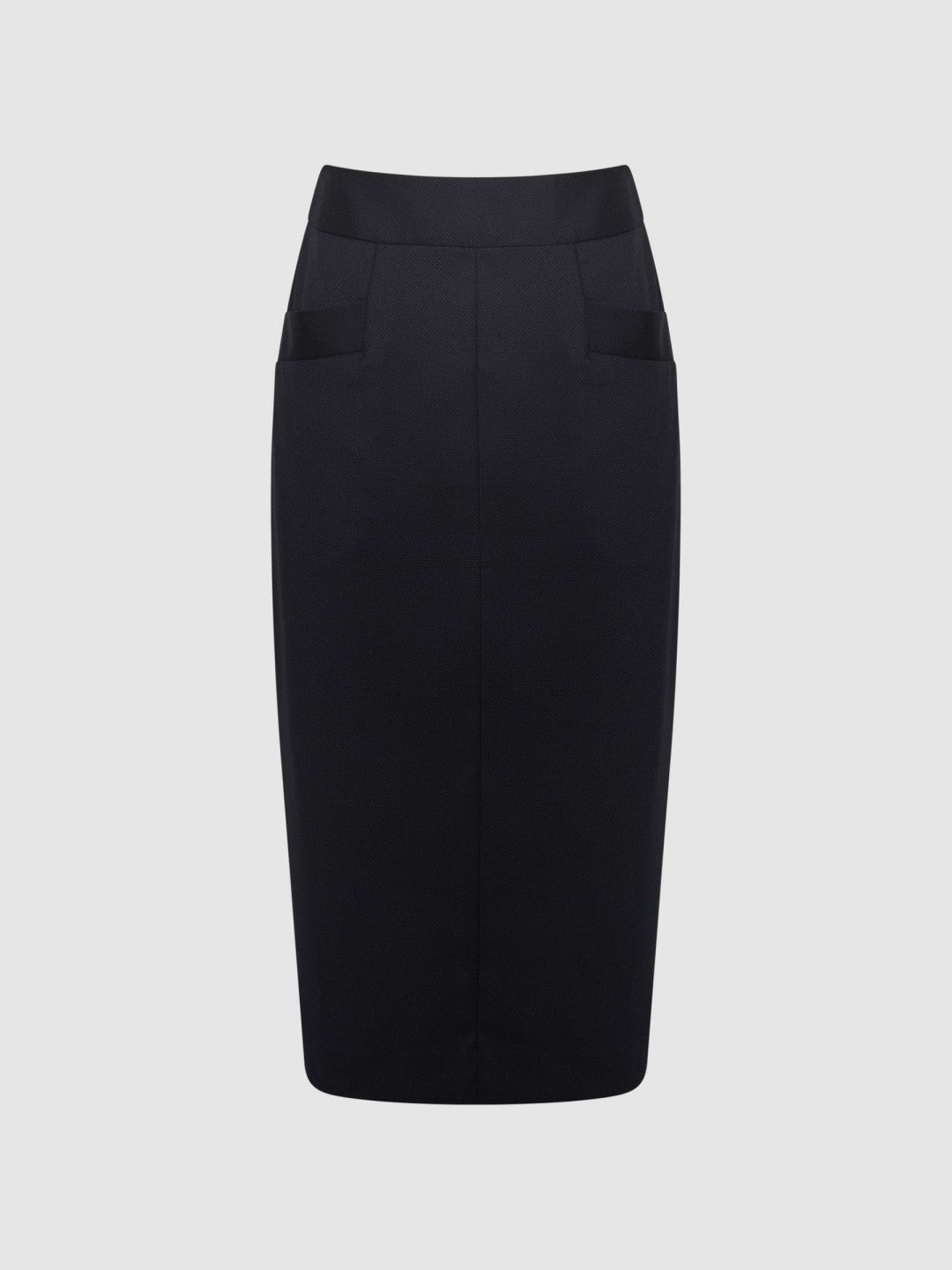 Petite Tailored Pencil Skirt in Navy | Reiss Women Trending